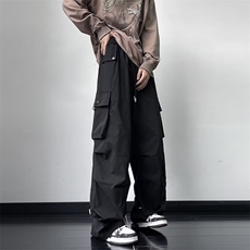 工装裤男女美式hiphop潮牌高街嘻哈情侣裤子休闲运动裤K0077-P55，男装工装外套，星座1008-2