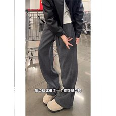 潮牌美式新款休闲裤男士秋冬季加厚长裤百搭裤子LJ844-P54加绒58，男装卫衣，星座1008