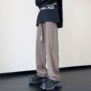 港风 抖音品质宽松大码休闲裤直筒裤A014-DY2385-P60控88图片