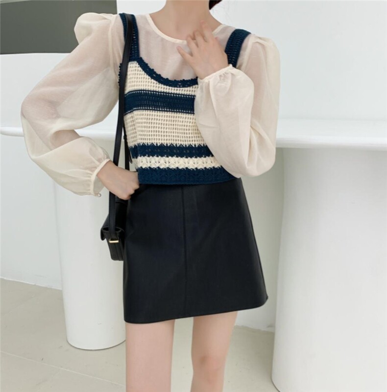 【现货】韩系背心两件套，女装背心吊带，NIY