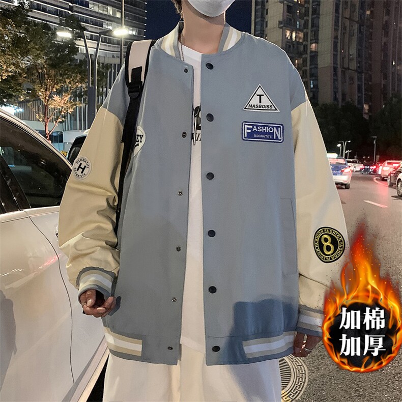 2023新款双11现货M-3XL大码加厚加夹克 W1358-常规P45 加60图片