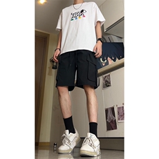 YK86012-P23聚酯纤维大口袋夏季冰丝防水速干工装短裤男，男装牛仔裤，电商A086-1