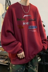 ！圆领卫衣男装港风长袖T恤男外套男WY163-P28，男装卫衣，电商B367