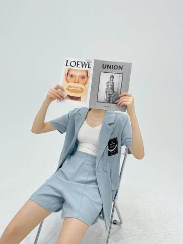 【现货】夏季新款短裤套装，女装职业装，宋都旗