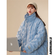 1定制面料中性风棉衣女半高领棉衣男外套女8707P125控168，女装棉衣/棉服，星座226-2