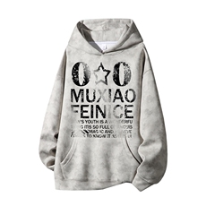 得物供货、重磅420克现货麂皮绒扎染卫衣HD019-1-WL25132ZR-P45，男装卫衣，电商019-1
