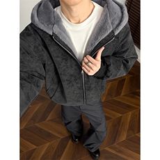 现货MYF02特P85冬季新款连帽宽松潮牌加绒棉服座山雕皮毛外套a，男装棉衣，电商A456（原C415）