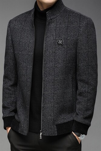 男士外套夹克男装上衣立领常规羊毛呢子休闲秋冬DS81017-P275,男装夹克,电商B212（原钱塘6029）