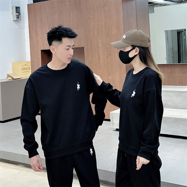 时尚潮流男士宽松休闲长袖套头卫衣舒适百搭适合秋季穿着男装,男装卫衣,德尔信羊绒