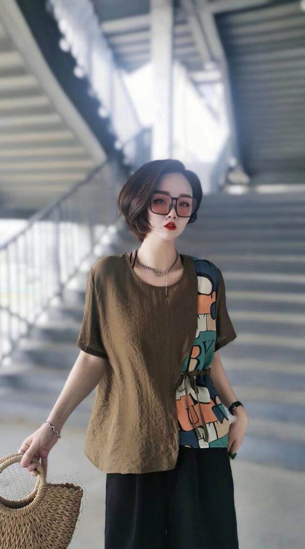 夏季新款拼接上衣，其它，芷箐伊苑