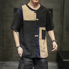 风棉麻乞丐服T19-P55，男装T恤，星座816A（原B366）