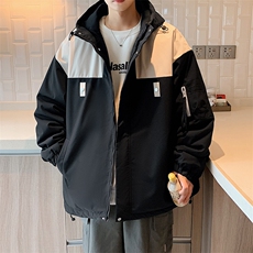 港风棉衣男宽松防风防水加厚冲锋衣棉衣外套MY8815-P98，男装棉衣，星座1204-3