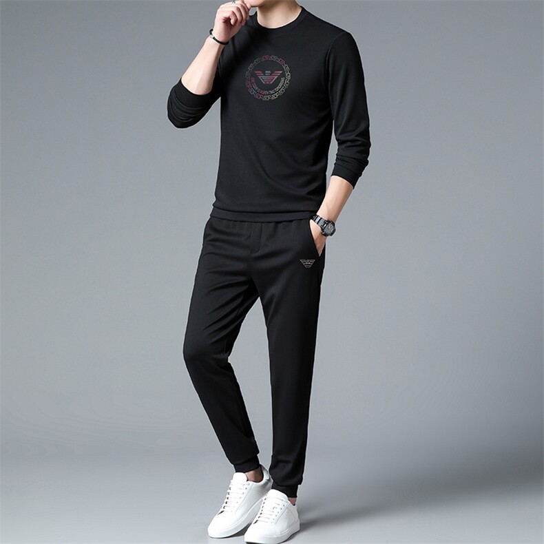 HPN-TZ1203男士2023年春季新款长袖两件套青年休闲套装,男装休闲套装,电商B360