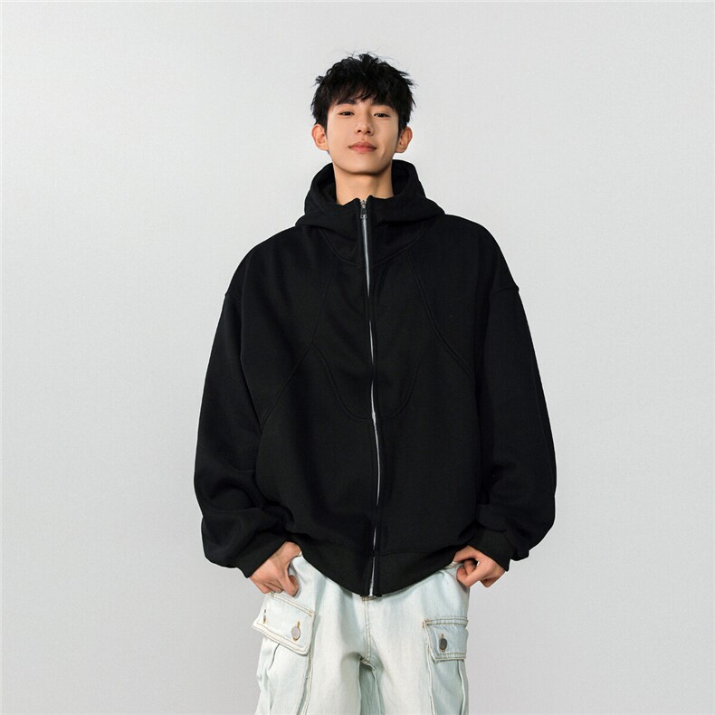 XZ809A/XS07/特P75/控118/加绒特P85/控128重磅连帽开衫卫衣,男装卫衣,星座809A(原222-1)