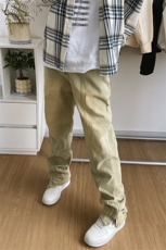 B221美式ins高街小众加绒牛仔裤LK22042-P60控78加绒P75控98，男装牛仔裤，电商B221