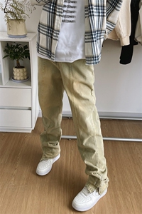 B221 美式ins高街小众加绒牛仔裤 LK22042-P60控78 加绒P75控98图片