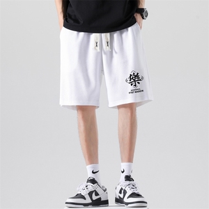 2026夏季现货新款潮流男士印花五分裤华夫格短裤1210-2-DK730-P15图片