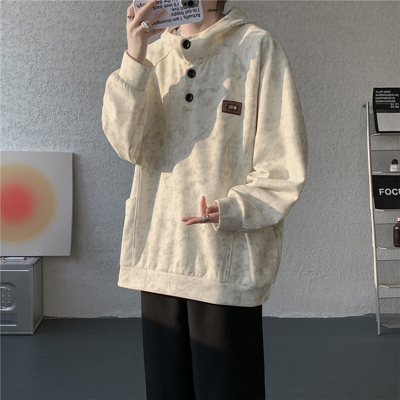 WY10199-特P45春装新款2026长袖连帽男装老钱风卫衣上衣外套,女装短外套,电商A059