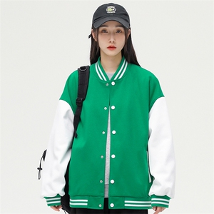 春秋季棒球服外套ins潮情侣学生休闲针织夹克 可二次开发DF32-P75图片