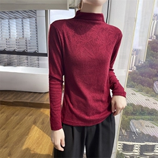 优雅气质高领羊毛针织衫百搭时尚显瘦修身毛衣，女装针织衫/毛衣，绒宛羊绒