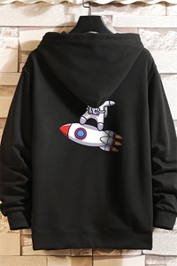 KS21158-P38 加绒款-P43 连帽开衫卫衣男运动外套大码班服 砖墙图片