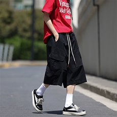 夏季工装短裤男ins潮牌休闲百搭潮流痞帅五分裤D0508-P60，男装牛仔裤，星座308B-2