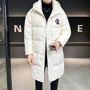 2024新款中长款羽绒服男士冬季加厚外套刺绣 B240-Y1582-P245图片
