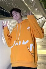 港风休闲连帽卫衣男秋冬季休闲大码加绒套头衫a090-wy50p65限88，男装卫衣，电商A089-1