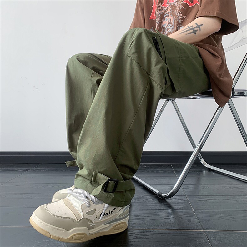 B221美式ins街头hiphop宽松休闲多口袋工装裤子LK23120-P65控88,男装休闲裤,电商B221