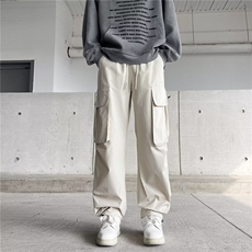 工装休闲裤男韩版潮流大口袋高街帅气2024冬季ins长裤K5900-P39，男装休闲裤，星座412-3