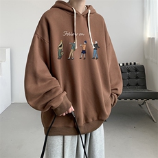 连帽卫衣男大码运动服帽衫外套WY2043-P35加绒款P40，男装卫衣，电商A040