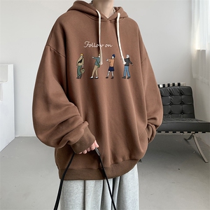 连帽卫衣男大码运动服帽衫外套WY2043-P35 加绒款P40图片