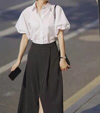 秋天百搭半裙，女装半身裙，早颜