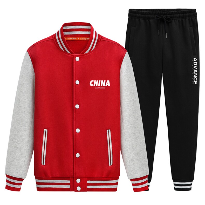 2025秋季新款棒球服套装情侣学生班服运动装XZ102A-4-8602-P95,男装休闲套装,星座211-2
