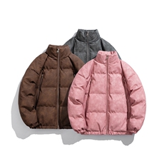 1白底PU皮复古做旧双侧金属拉链夹克加棉棉衣男MY77092P130控198，男装夹克，星座226-2