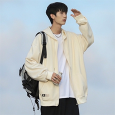 新款男连帽纯色CITYBOY风针织外套WT3411-P50控78，男装夹克，星座717