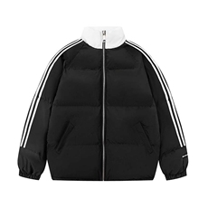 1506-1/M88301/P62高品质手塞棉男女同款撞色条纹立领棉衣棉服，男装棉衣，星座1506-1