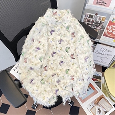 高品质夏款男衬衫蝴蝶装饰流苏毛长袖衬衣CS160P50，男装衬衫，星座1013-1