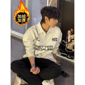POLO卫衣男春秋休闲宽松长袖t恤男百搭秋天上衣服 WY48图片