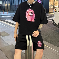 套装！华夫格套装短袖T恤短裤男HTZ528-特p：38，男装牛仔裤，电商B371