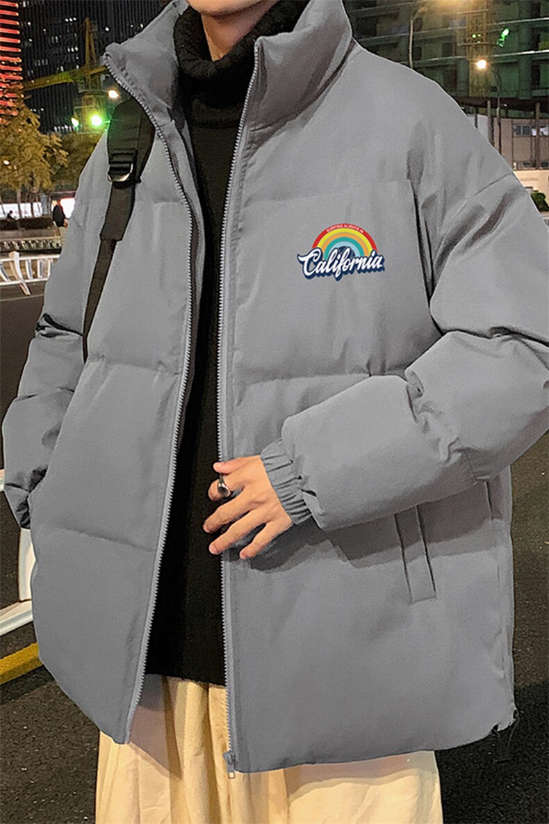 秋冬新款韩版加厚保暖立领宽松棉服外套男MY2052P115控135,男装棉衣,电商A268A