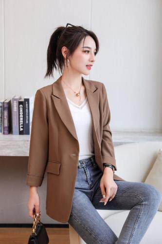 秋季新款欧版休闲西装外套百搭，女装西装，起奢