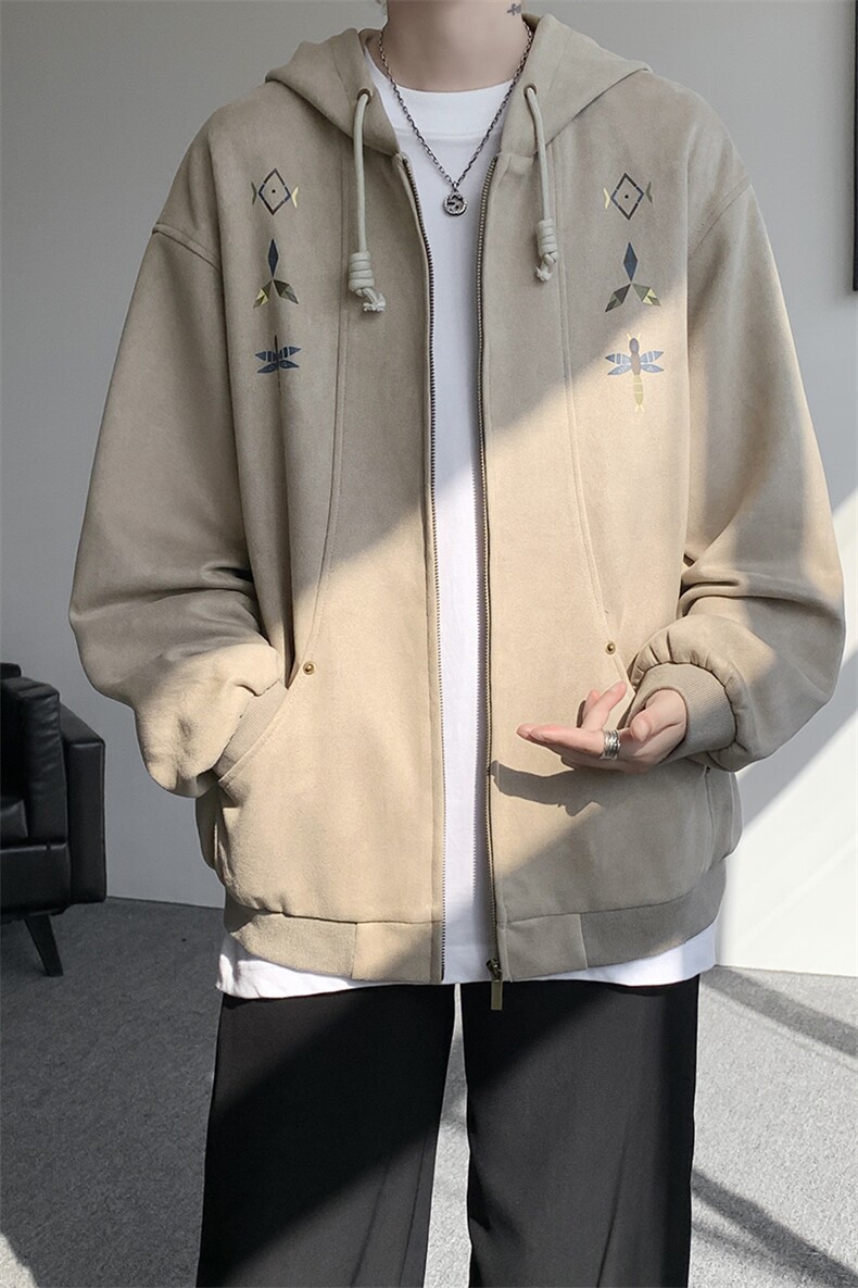 8XL-M特大码秋冬机能夹克外套冲锋衣百搭潮休闲宽松户外WY24P78,男装夹克,电商D206-1