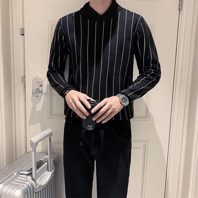 毛衣男士秋季长袖打底衫修身气质潮牌男装针织衫S539-P43,男装针织衫/毛衣,星座1109-3