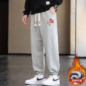 现货主推秋冬2024加绒男士休闲印花套头卫衣大码JR910-P20图片