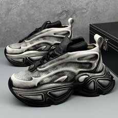 A1109-P285复古做旧男鞋春季新款厚底增高潮流擦色运动鞋老爹鞋男，男鞋休闲鞋，星座1407-6