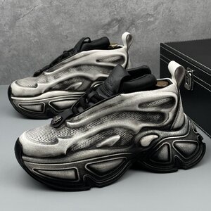 A1109-P285复古做旧男鞋春季新款厚底增高潮流擦色运动鞋老爹鞋男，男鞋休闲鞋，星座1407-6