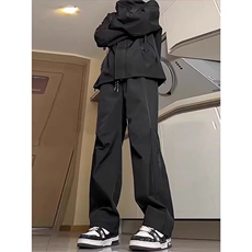 1506/Q30740/P31新款宽松休闲裤男韩版夏季薄款坠感阔腿拖地长裤，男装休闲裤，星座1506