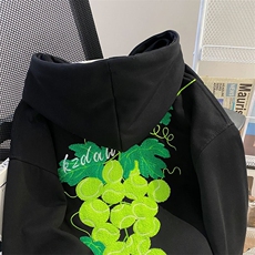 万针刺绣结构设计重磅秋冬全棉高品质美式高街连帽卫衣外套Y7684，男装卫衣，电商A486-1