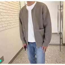 针织开衫毛衣男秋冬新款韩版时尚百搭休闲宽松拉链外套潮，男装针织衫/毛衣，星座410-6（原星座1304-1）